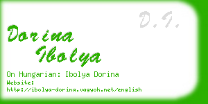 dorina ibolya business card